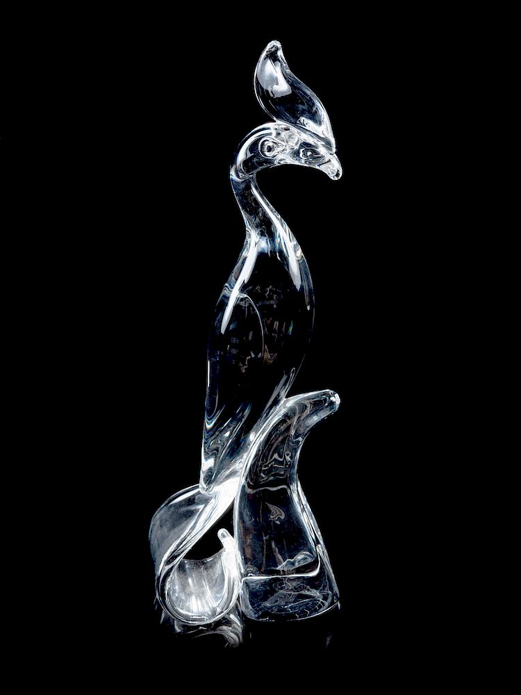 Appraisal: A Steuben Glass Figure TH CENTURY of a bi A