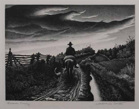 Appraisal: JACKSON LEE NESBITT American - NOVEMBER EVENING signed and titled