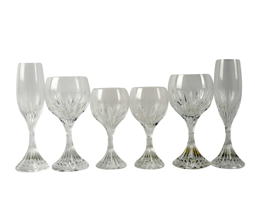 Appraisal: BACCARAT CRYSTAL STEMWARE SERVICE Massena pattern signed comprising water goblets