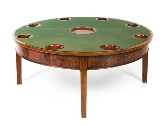 Appraisal: Sale Lot A George III Mahogany Flip-Top Low Game Table