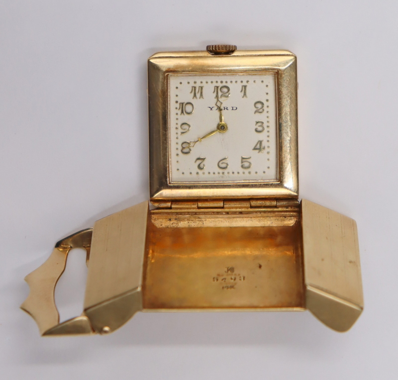 Appraisal: JEWELRY Rare kt Gold Golfers Belt Buckle Watch An exceptionally