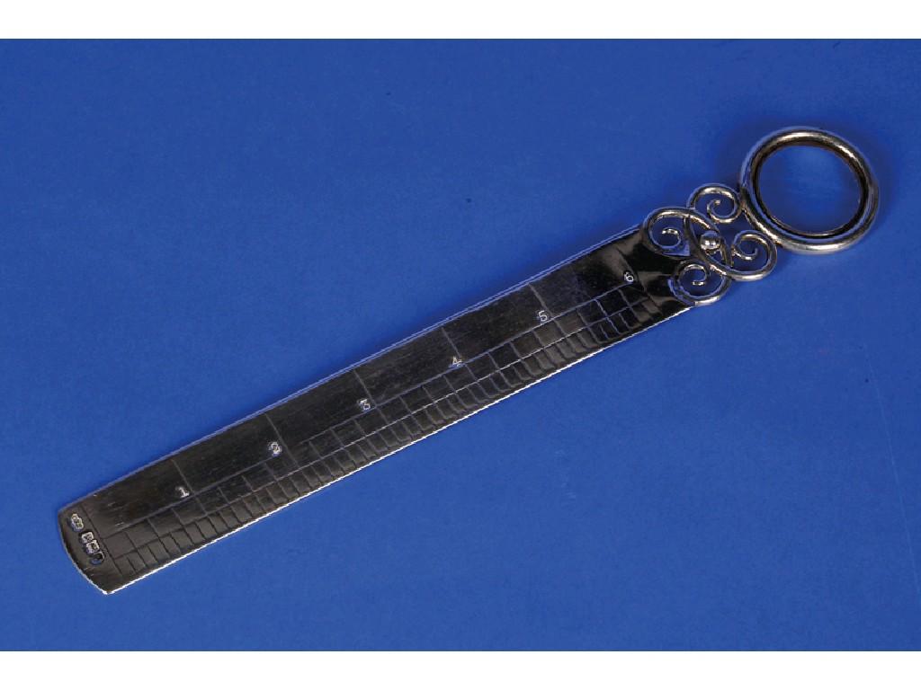 Appraisal: A NOVELTY LETTER OPENER in the form of a six