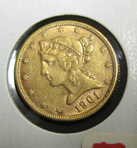 Appraisal: U S FIVE DOLLAR GOLD COIN Liberty head type -P