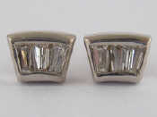 Appraisal: A pair of yellow and white metal tests carat gold