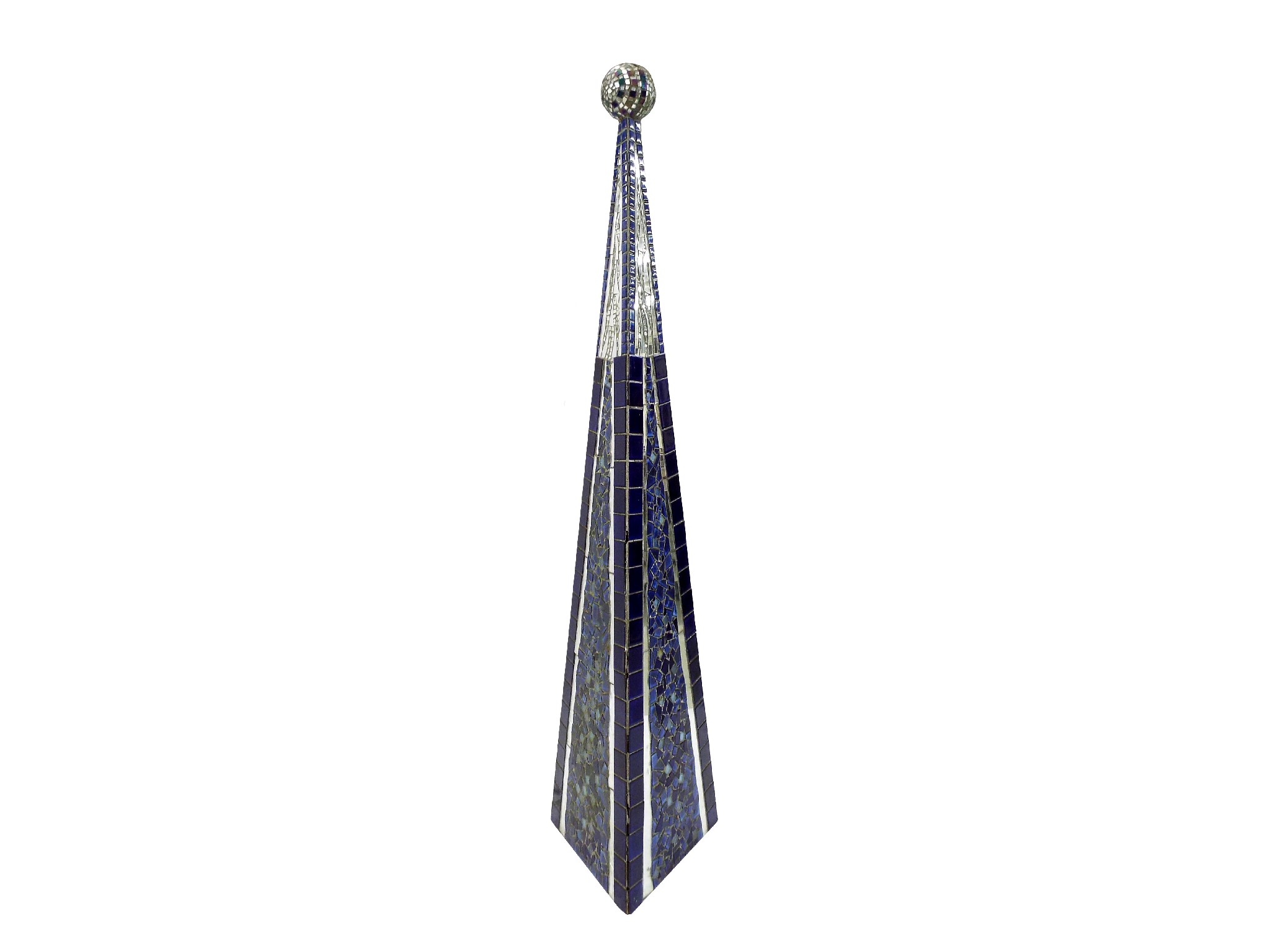 Appraisal: Artist unknown - interesting mid century mosaic obelisk structure unattributed