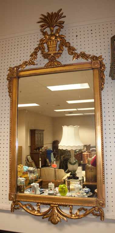 Appraisal: Regency style giltwood mirror Estimate - No condition report supplied