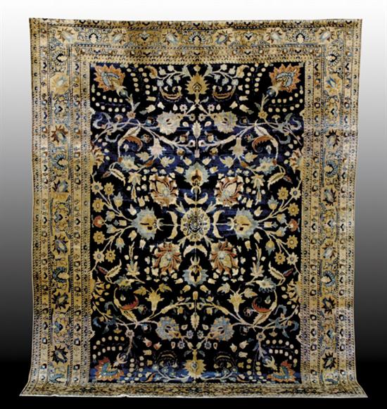 Appraisal: Antique Persian Tabriz carpet circa s ' x '