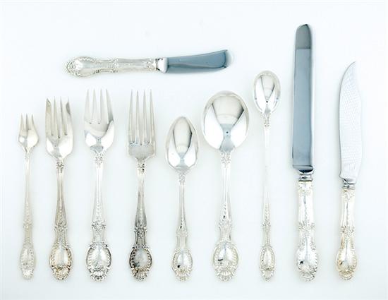 Appraisal: Tiffany Co sterling flatware service circa Richelieu pattern consisting of