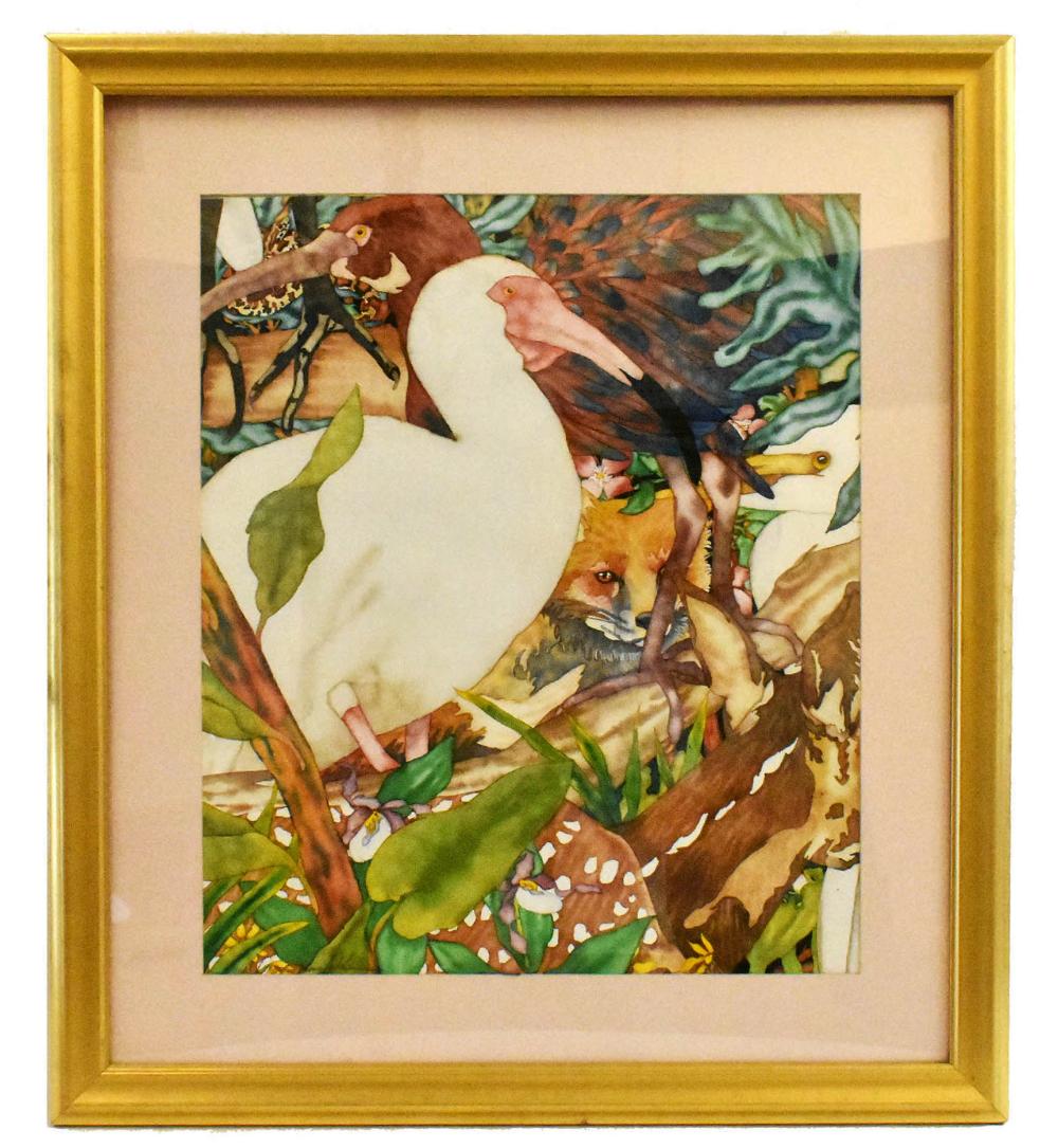 Appraisal: KENDAHL JAN JUBB AMERICAN B Forest Birds a Fox and