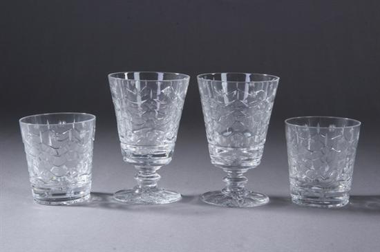 Appraisal: PIECES WILLIAM YEOWARD CRYSTAL STEMWARE Eleven water goblets four cocktail