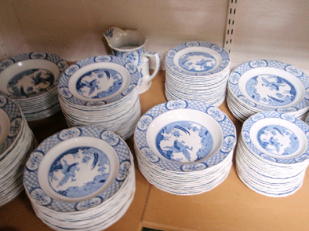 Appraisal: A Grimwades Old Chelsea pattern extensive blue and white dinner