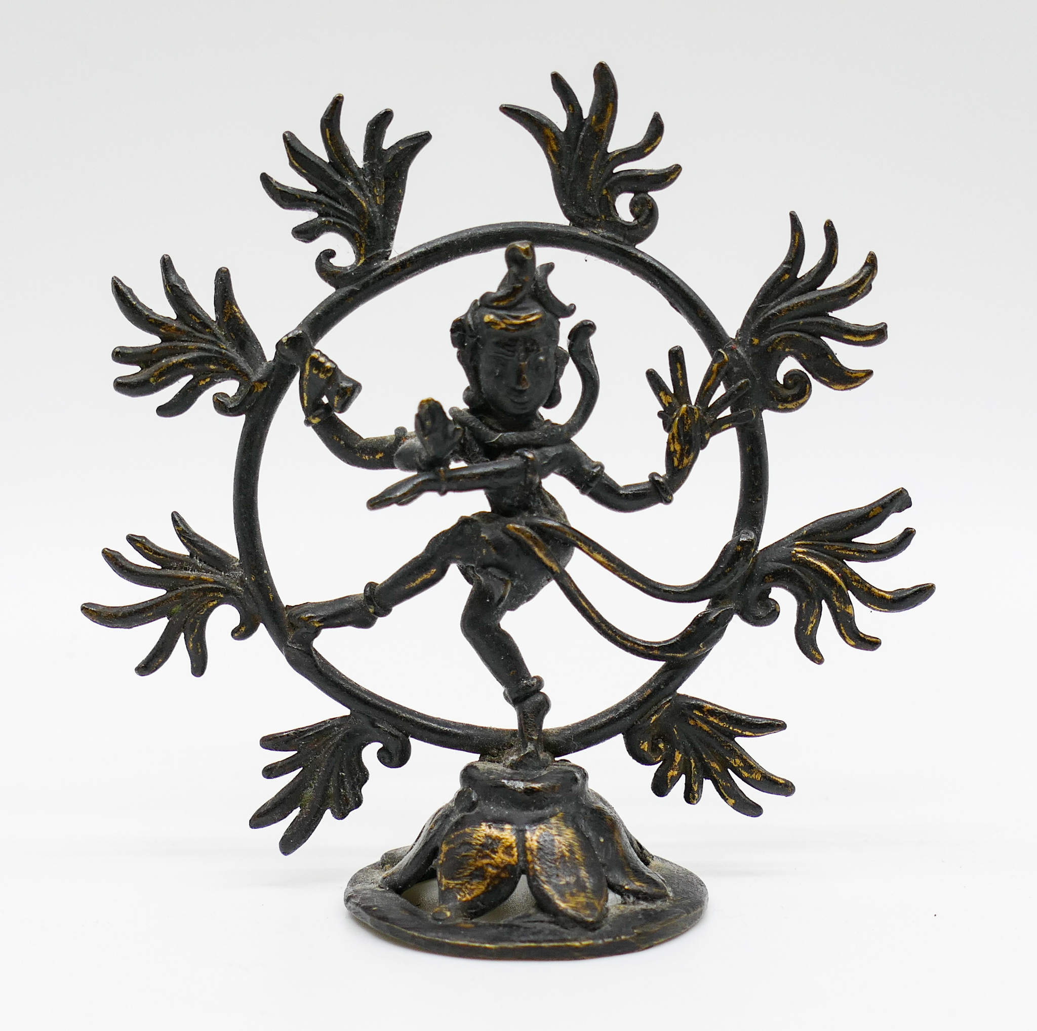 Appraisal: Old Indian Bronze Small Dancing Shiva Nataraja ''