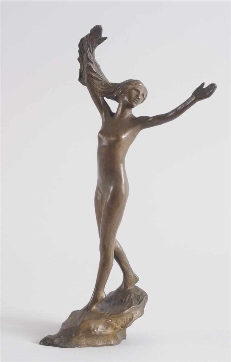 Appraisal: JOHN FREDERICK MOWBRAY CLARKE - ECSTATIC NUDE Signed bronze impressed