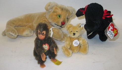 Appraisal: A GROUP OF STEIFF AND OTHER PLUSH ANIMALS One is