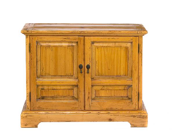 Appraisal: A Baroque style pine cabinet height in width in depth