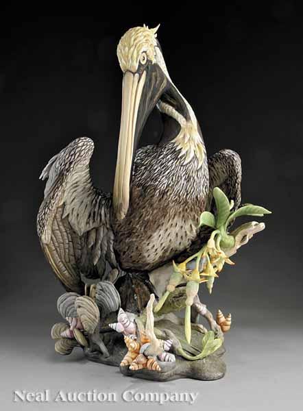 Appraisal: A Monumental Boehm Porcelain Brown Pelican Figure no - stamped