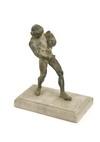 Appraisal: ROMAN MINIATURE BRONZE STATUE - Figure of a Faun tormenting