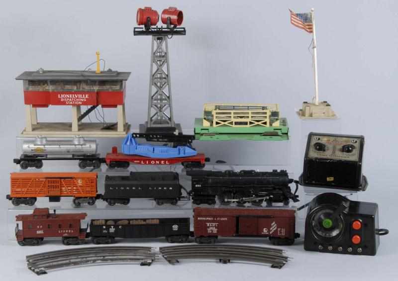 Appraisal: Lot of Lionel Post-War Train Cars Accessories Description American Includes