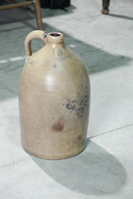 Appraisal: F H COWDEN STONEWARE JUG Impressed '' '' and ''F