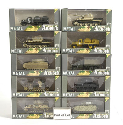 Appraisal: Armour Military Vehicle Collection including US ton Truck Tanker PZKPFW