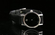 Appraisal: A Second Movado Watch Stainless steel case with black dial