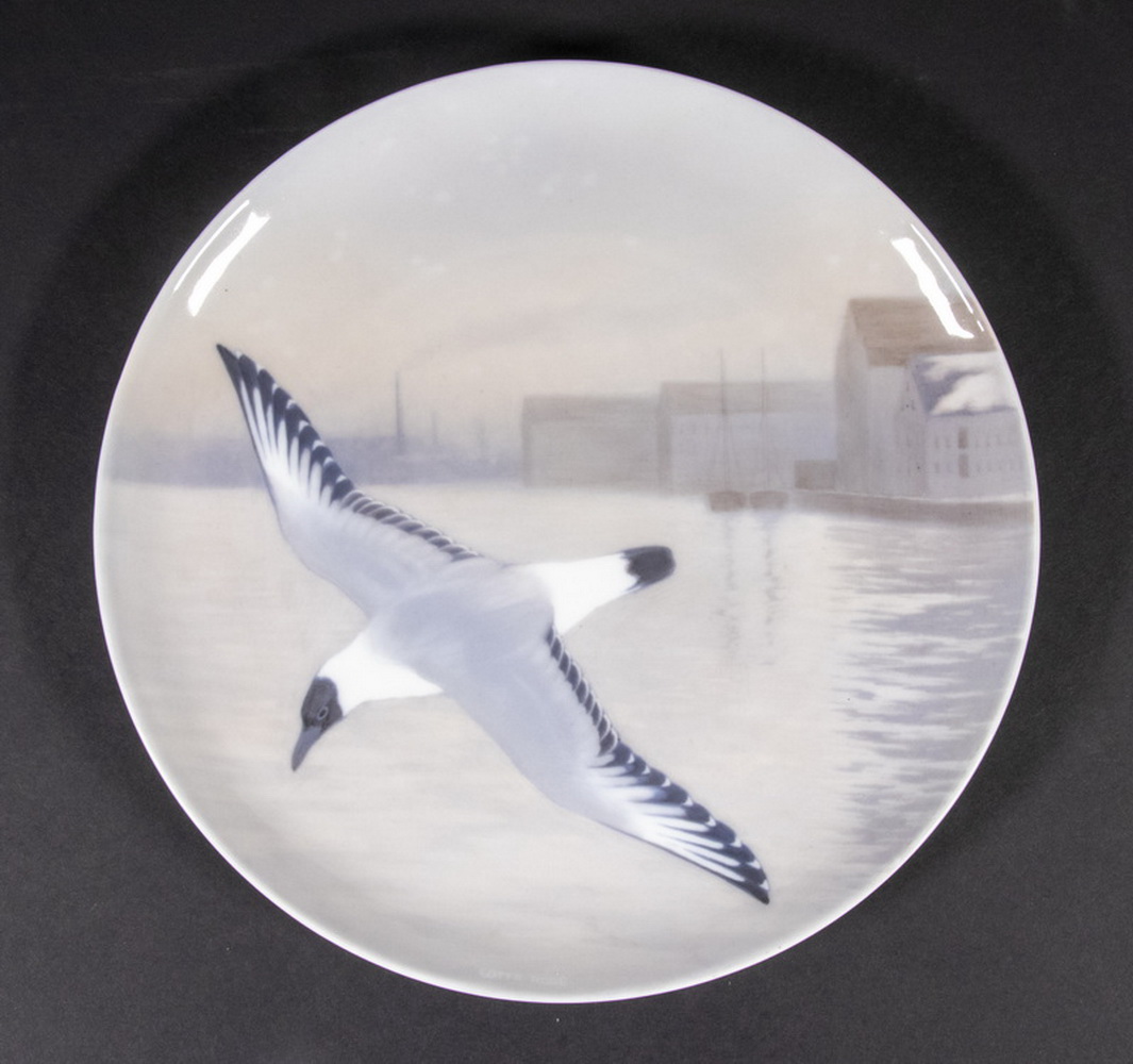 Appraisal: ROYAL COPENHAGEN WALL PLATE Danish Porcelain Charger by Royal Copenhagen