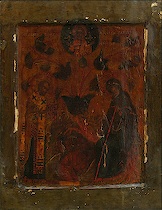 Appraisal: Russian Personalized Icon Russian ca th Century Personalized icon depicting