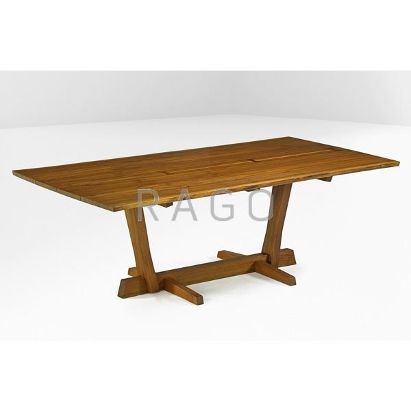 Appraisal: MIRA NAKASHIMA Conoid dining table Condition Report Features six rosewood