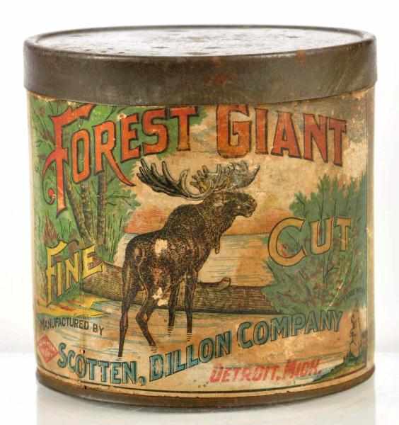 Appraisal: Forest Giant Tobacco Mixture Tin Description Very scarce Forest Giant