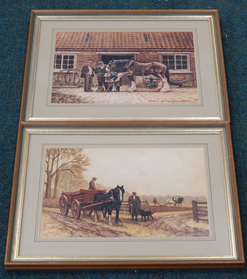 Appraisal: After Robin Wheeldon Farrier coloured print cm x cm and