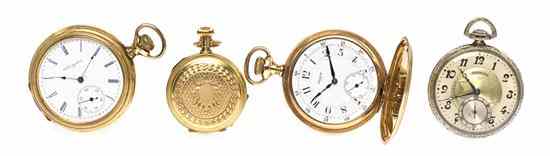 Appraisal: A Collection of Gold Filled Pocket Watches including three signed