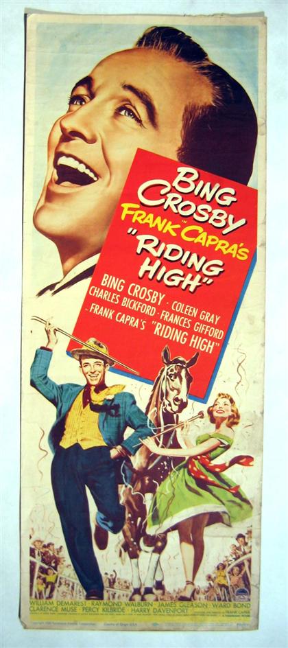 Appraisal: pieces Movie Posters American Musicals - - Riding High Paramount