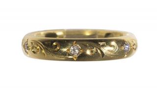 Appraisal: Charles Green diamond and k yellow gold eternity band Charles