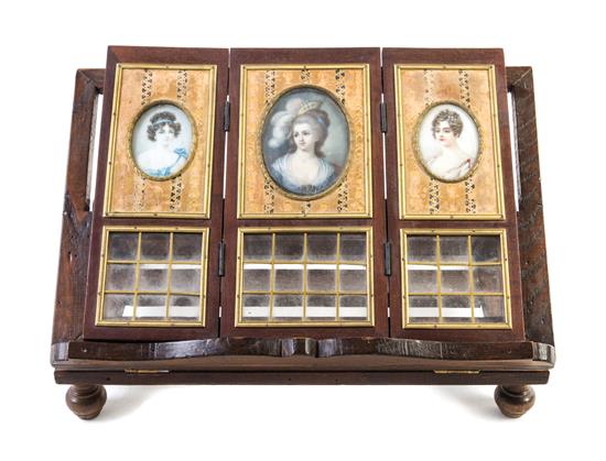 Appraisal: Sale Lot Three Continental Portrait Miniatures th century set in