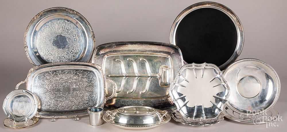 Appraisal: Group of silver plate Group of silver plate Condition Good