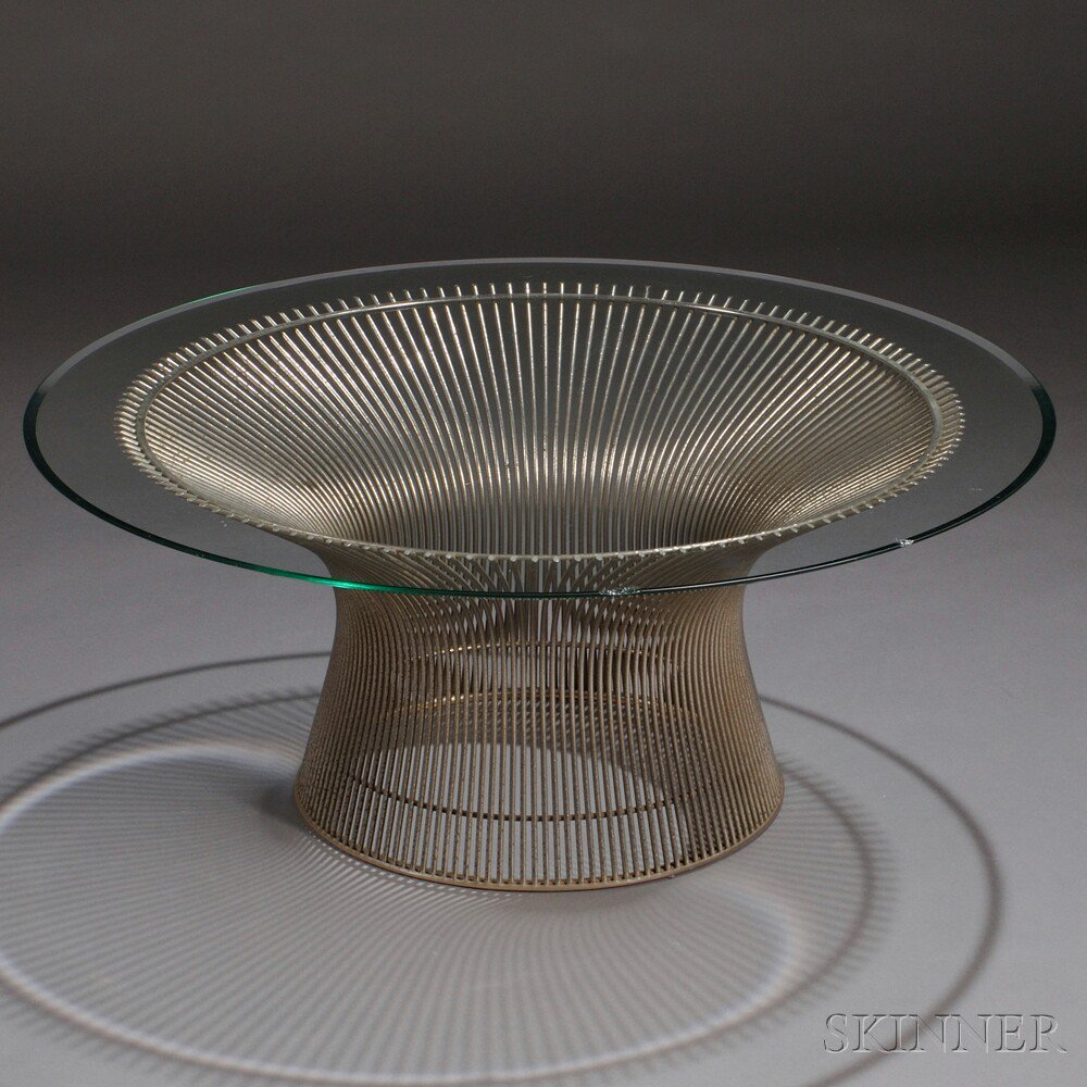 Appraisal: Warren Platner - Coffee Table Glass wire rods United States