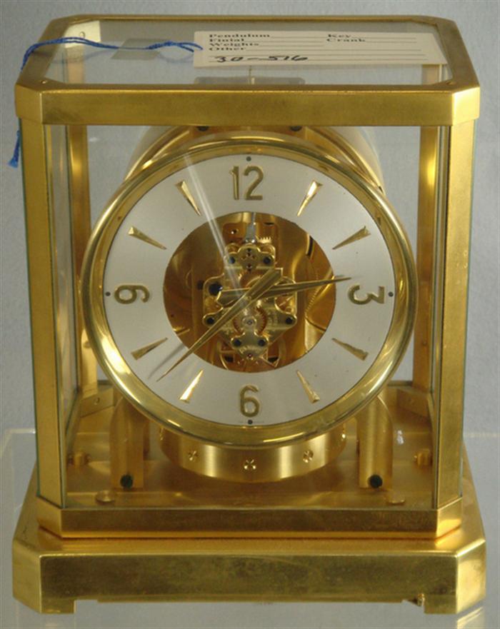 Appraisal: Jaeger LeCoultre Atmos clock j adj movement calibre early serial