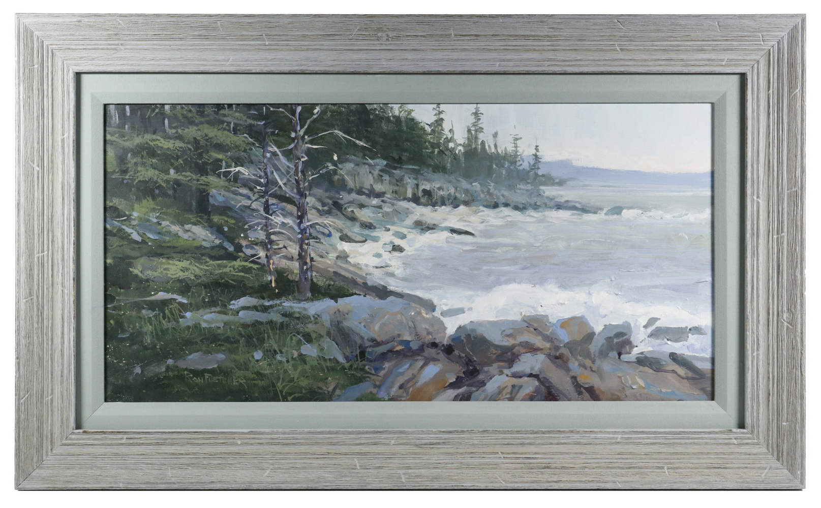 Appraisal: RON FLETCHER TH C MAINE Schoodic oil on board signed