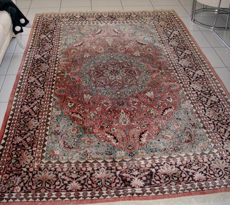 Appraisal: FAUX SILK HAND TIED CARPET ' '' x ' ''