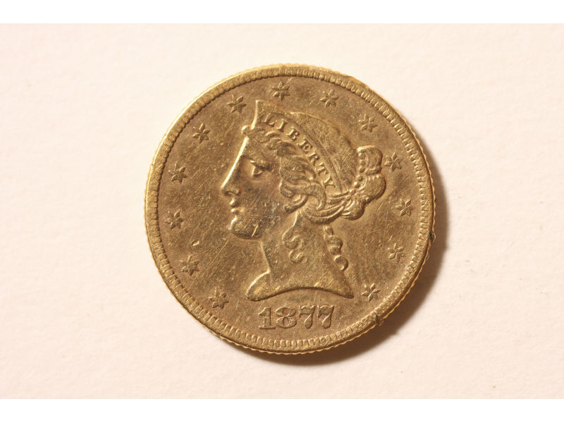 Appraisal: Liberty Gold Half Eagle fine two rim marks from mounting