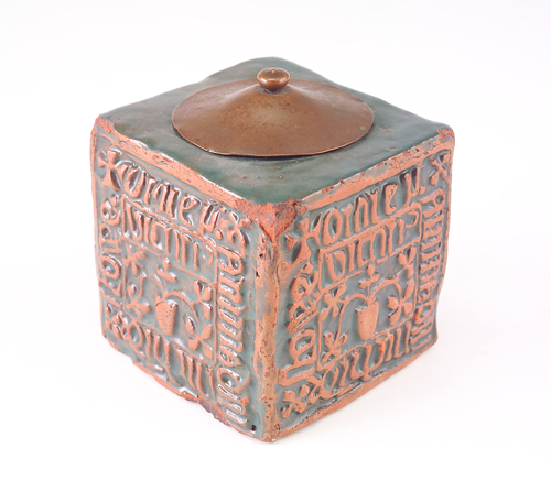 Appraisal: MORAVIAN Rare block inkwell in the Vicar of Stowe pattern