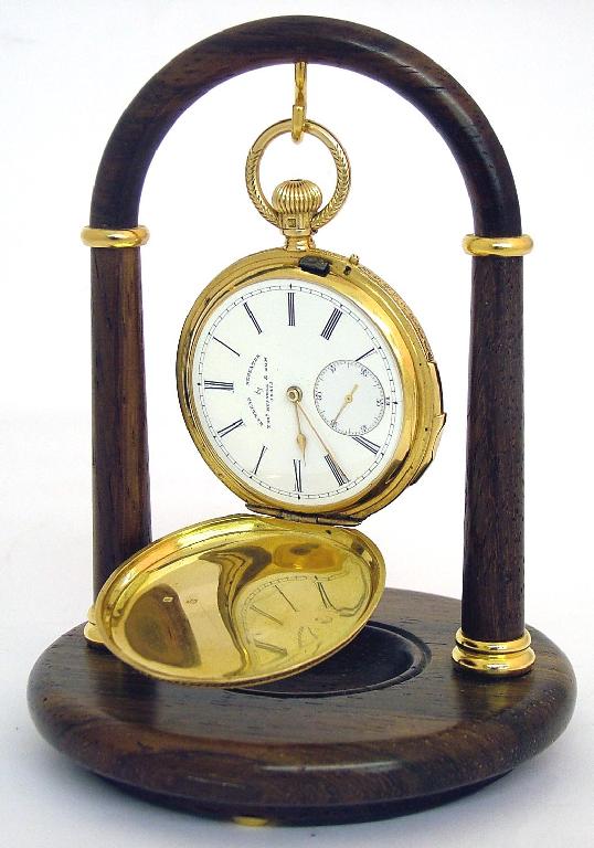 Appraisal: Good k keyless quarter repeating hunter pocket watch by Thomas