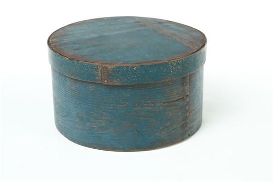 Appraisal: PANTRY BOX American late th century Round bentwood with lapped