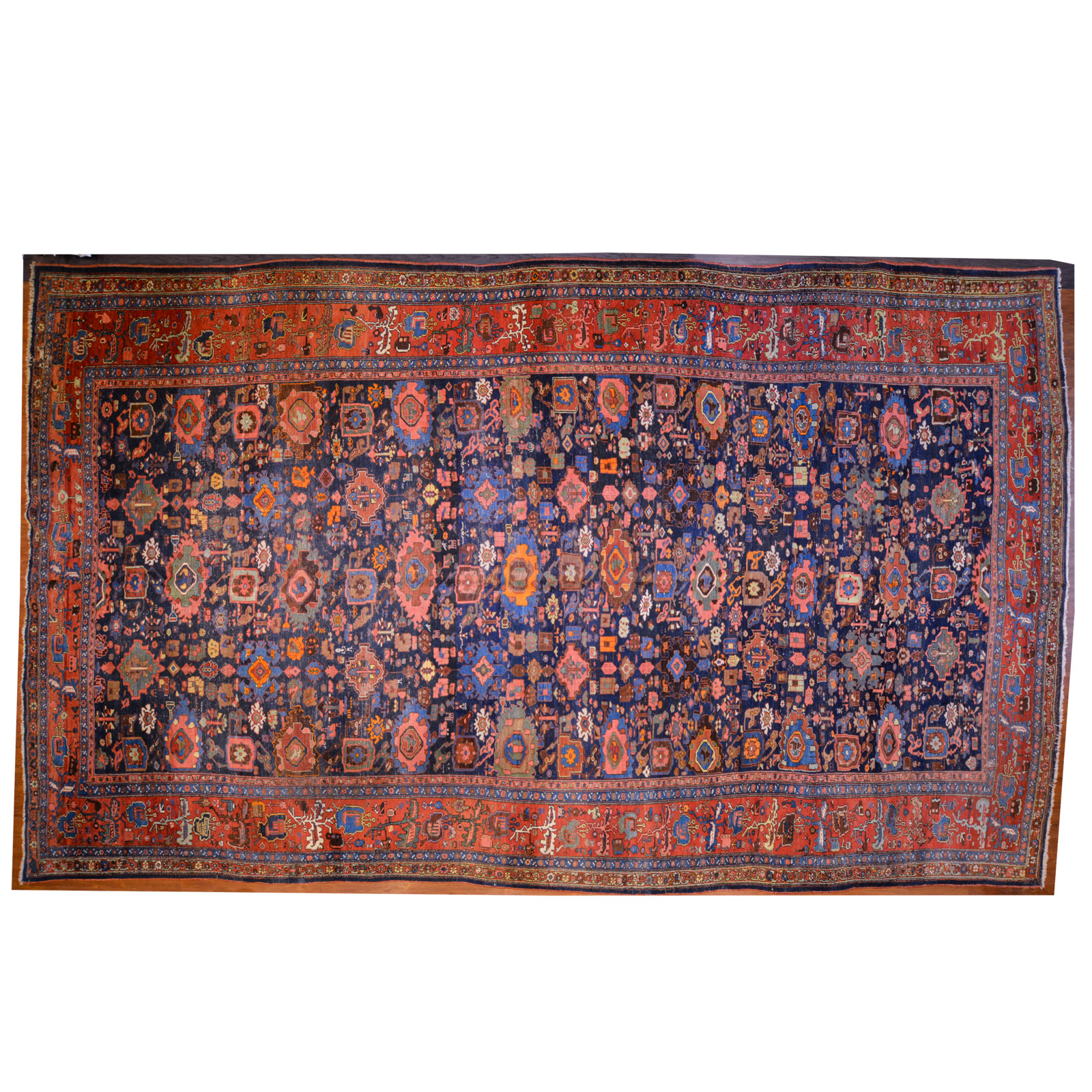 Appraisal: ANTIQUE BIJAR CARPET PERSIA X First quarter- th century hand-knotted