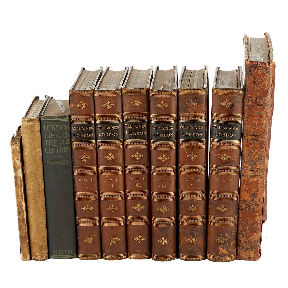 Appraisal: Group of th-early th c Books about London Group of