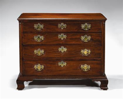 Appraisal: Chippendale mahogany chest of drawers philadelphia late th century Rectangular