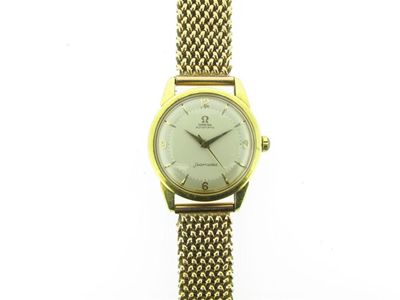 Appraisal: An ct gold wristwatch by Omega Automatic Seamaster on a