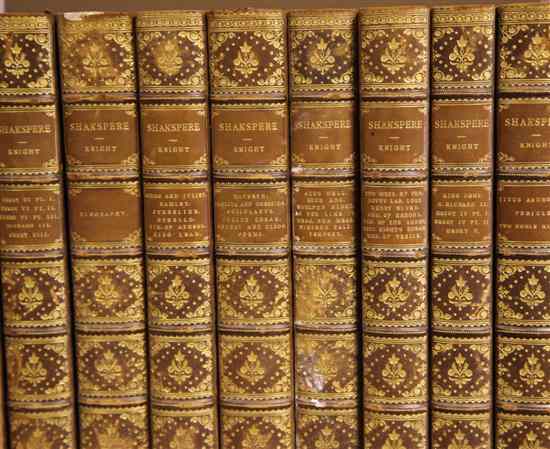 Appraisal: KNIGHT C THE PICTORIAL EDITION OF THE WORKS OF SHAKSPEARE