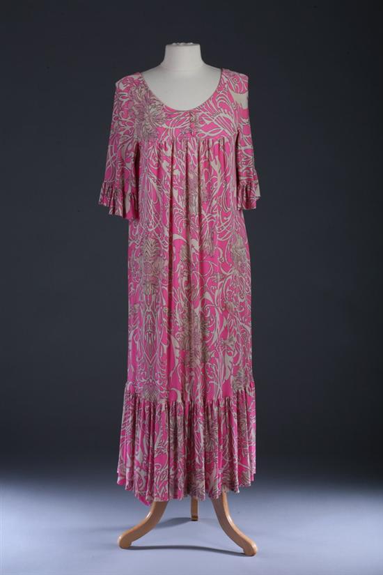 Appraisal: EMILIO PUCCI PINK SILK MAXI DRESS s Emilio Pucci Boutique