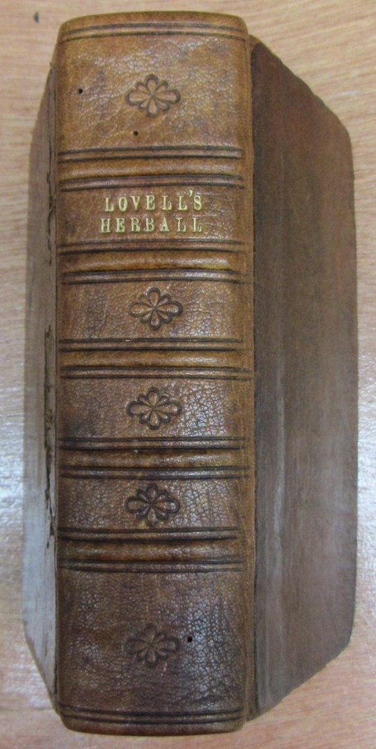 Appraisal: LOVELL R Greek Title Sive Enchiridion Botanicum or a Compleat